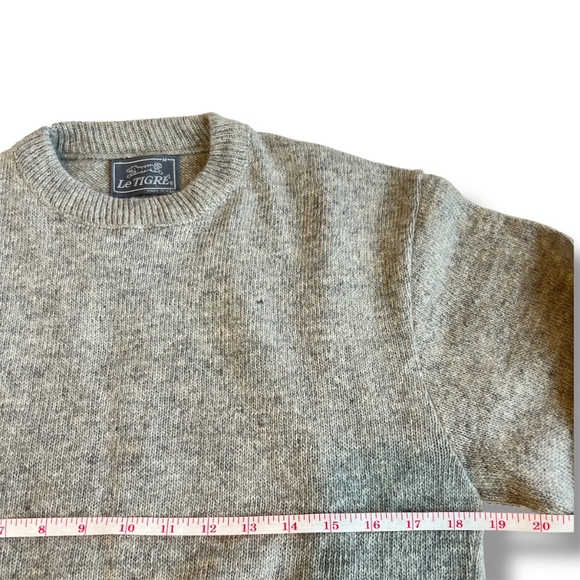 vintage le tigre wool knit sweater - Picture 5 of 7